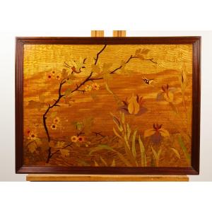 Marquetry Tray By Emile Gallé