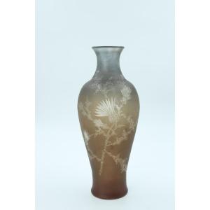 Vase With Thistles By Jules Habert-dys