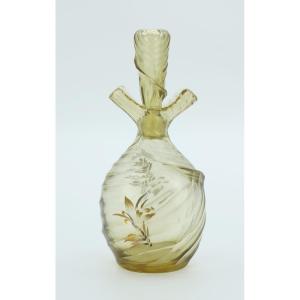 Glass Bottle By Emile Gallé