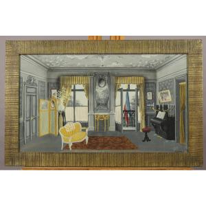 Pair Of Theatre Sets By Félix Labisse