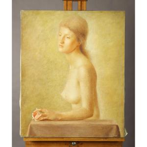 Nude With A Seashell By Jean-claude Janet