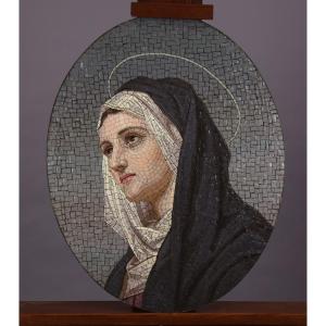 Mosaic Portrait Of A Saint
