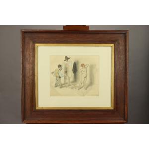 The Painter And His Model By Armand Rassenfosse