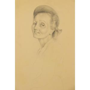 Portrait Of A Woman By Jean-claude Janet