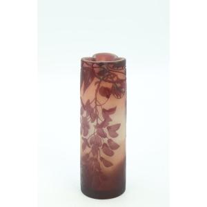 Gallé Vase Decorated With Wisteria