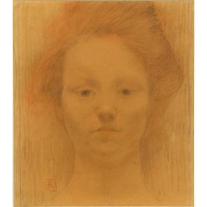 Portrait Of A Model By Armand Rassenfosse