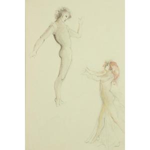 Two Figures By Leonor Fini