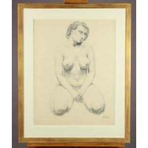 Kneeling Nude By Joseph Rivière