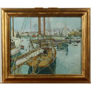 The Port Of Algiers, By Léon Cauvy