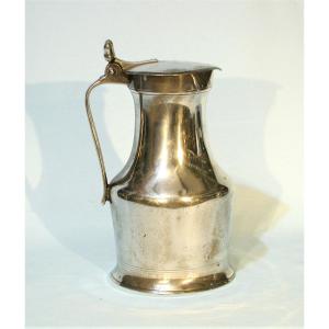 Pewter Wine Pitcher  - Caen, Early XIX Th C.
