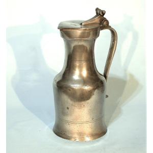 Large Pewter Wine Pitcher  - Rouen, 18th Century