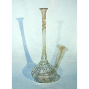 Large Glass Soliflore Vase - Early 20th Century