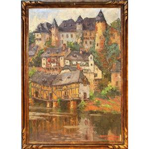 Oil On Canvas By Lucie Ranvier-chartier - Uzerche