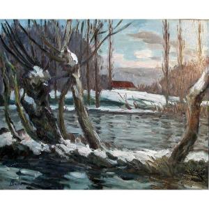 Painting By Leonard Bordes (post-impressionist School Of Rouen)