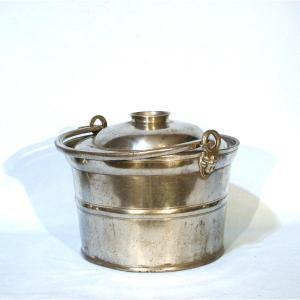 Pewter Dinner Carrier - Clamecy (burgundy), Circa 1800