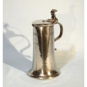 Pewter Wine Pitcher - Basel, 18th Century