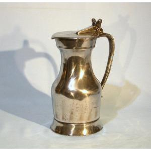 Pewter Wine Pitcher - Rouen, 18th Century