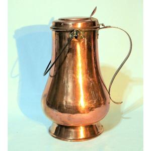 Large Copper Coquemar - France, 19th Century