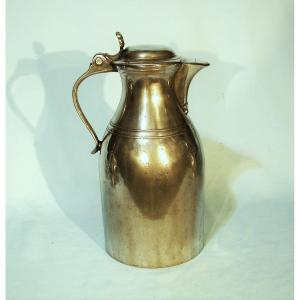 Pewter Wine Pitcher - Liege (luik), 19th Century