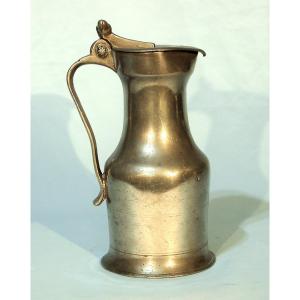 Pewter Wine Pitcher - C Audebec-en-caux, Around 1700