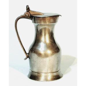Pewter Wine Pitcher - Rouen, 18th Century