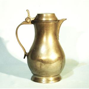 Pewter Wine Pitcher - Lille, Early 19th Century