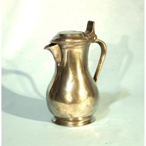 Pewter Wine Pitcher - Tournai, 19th Century