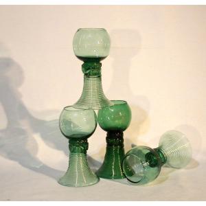 "römer" Glasses - Netherlands Or Alsace (?), 18th Century
