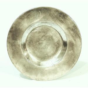 Pewter Dish "à La Cardinal" - Bordeaux, Circa 1650