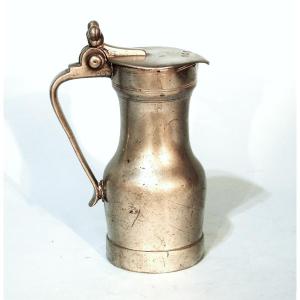 Pewter Wine Pitcher - Rouen, 18th Century