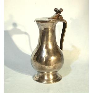Wine Pewter Pitcher - Besancon, XVIII ème S
