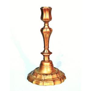 Beautiful Bronze Candlestick - France, 18th Century