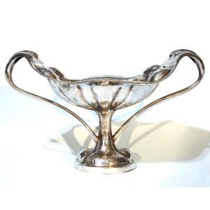 Large "art Deco" Pewter Cup By A. E Chanal