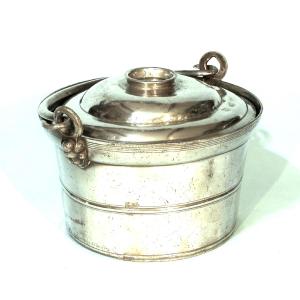 Pewter Dinner Carrier - Clamecy (burgundy), Mid-19th Century