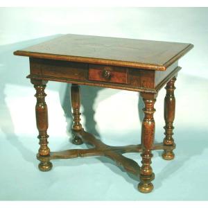 Rare Small Marquetted Table - Early 18th Century