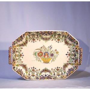 Earthenware Basket - Rouen, Mid-18th Century