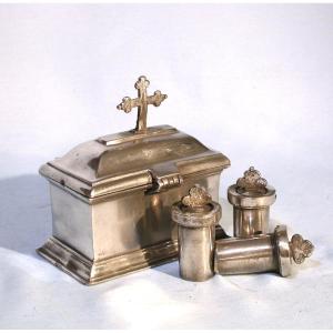 Pewter Liturgical Box - Paris, Circa 1800