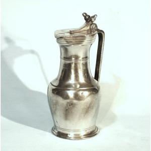 Pewter Wine Pitcher - Semur-en-auxois, 18th Century