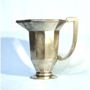 Rare "art Deco" Pewter Ewer By Maurice Daurat