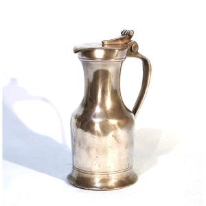 Pewter Wine Pitcher - Dieppe, 18th Century