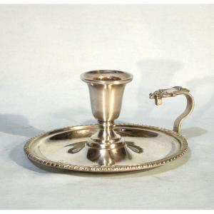 Silver-plated Candle Holder - Circa 1900