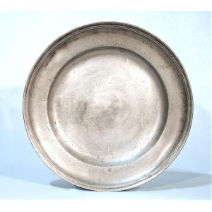 Pewter Dish - Lille, Early 19th Century