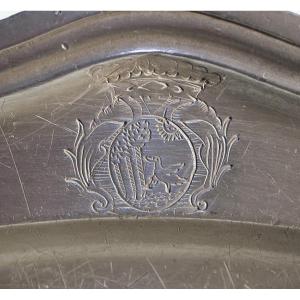 Armored Tin Dish - Languedoc (?), 18th Century