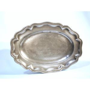 Pewter Dish - Lessines (belgium), 18th Century
