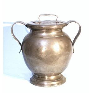 Pewter Flour Canister - Besançon, 18th Century