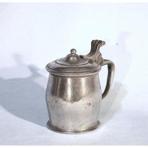 Pewter Mustard Pot - Paris, 18th Century