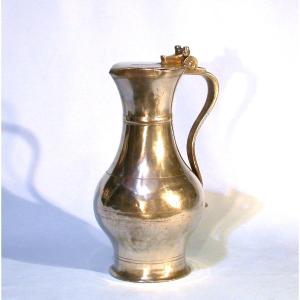 Pewter Wine Pitcher - Verdun, 18th Century