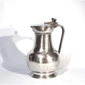 Pewter Wine Pitcher - Le Mans (or Maine), Early 19th Century