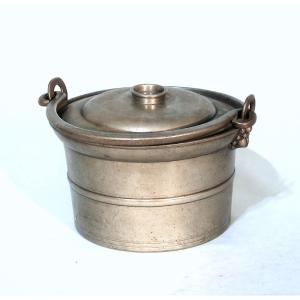 Pewter Dinner Carrier - Clamecy (burgundy), Mid-19th Century