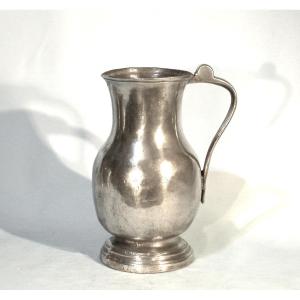 Pewter Water Pitcher - Southeastern France, 19th Century